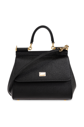 Czarny Torba na ramię 'Sicily Medium' Dolce & Gabbana